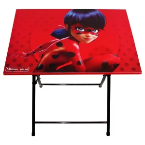 میز و صندلی تحریر تاشو فانتزی طرح دختر کفشدوزکی
