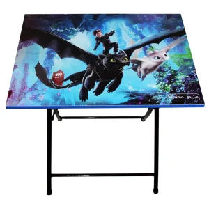میز و صندلی تحریر تاشو فانتزی طرح اژدها سواران