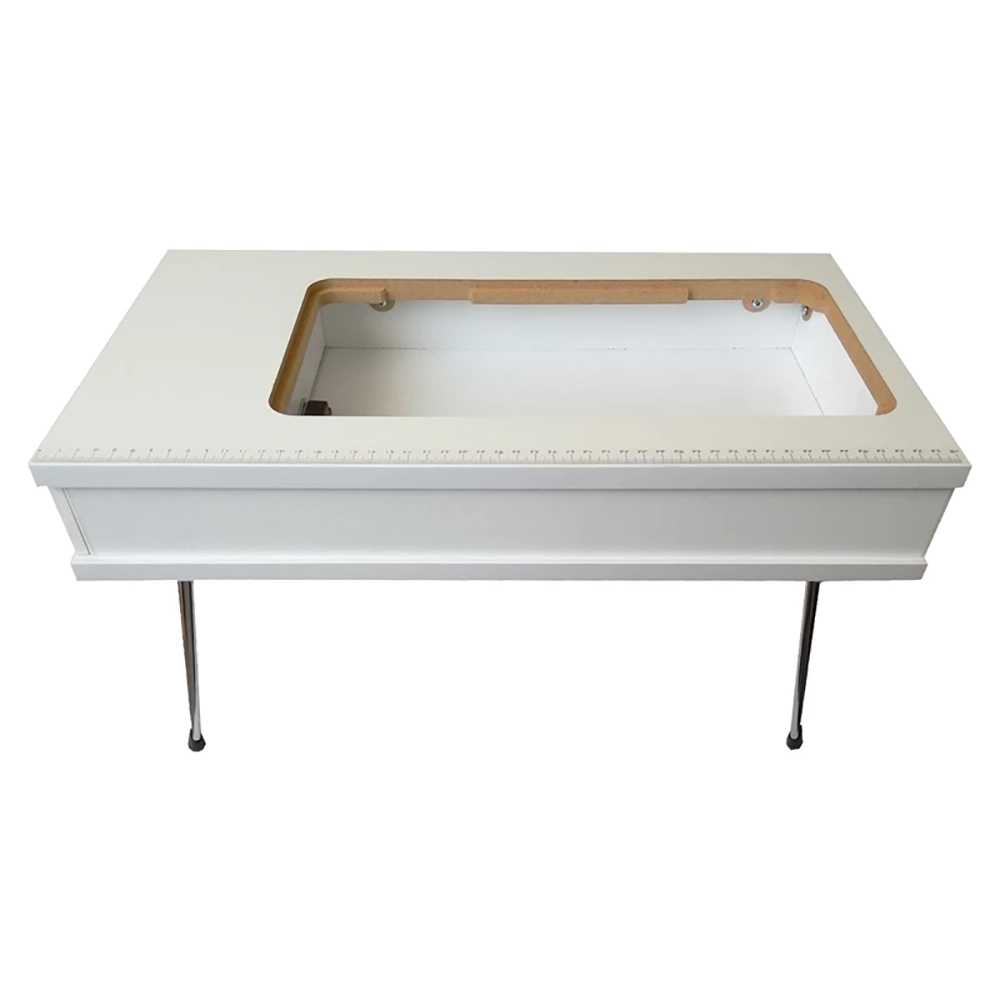 میز چرخ خیاطی تاشو آرکام صفحه گود سفید - Image 2