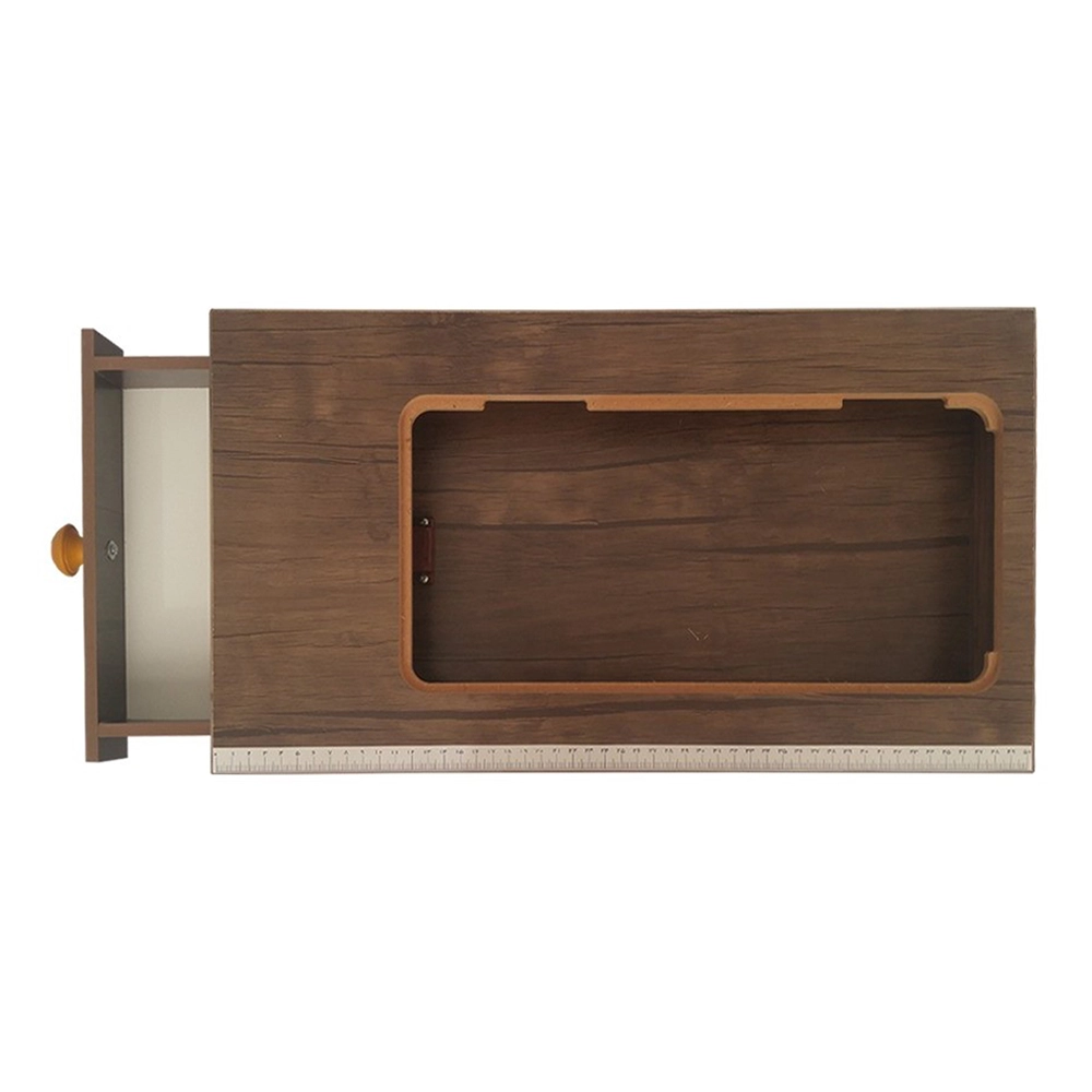 میز چرخ خیاطی تاشو آرکام صفحه گود قهوه ای روشن - Image 3