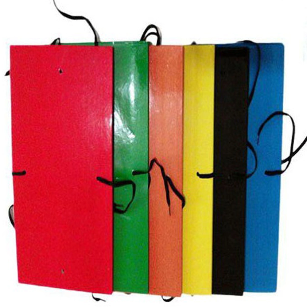 زونکن بنددار بایگانی رویه گلاسه قرمز بسته 10 عددی - Image 5