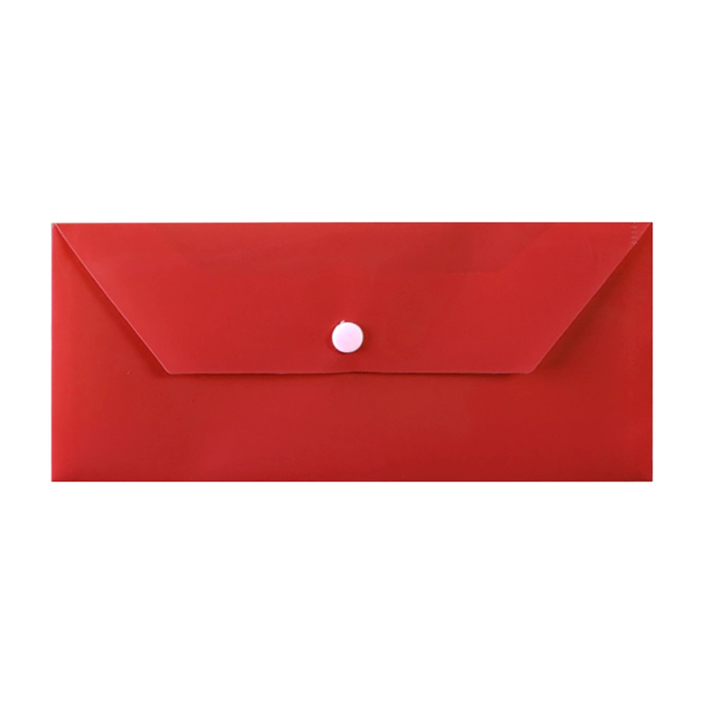 پوشه دکمه دار پلاستیکی سایز ملخی ضخامت 150 میکرون بسته 20 عددی