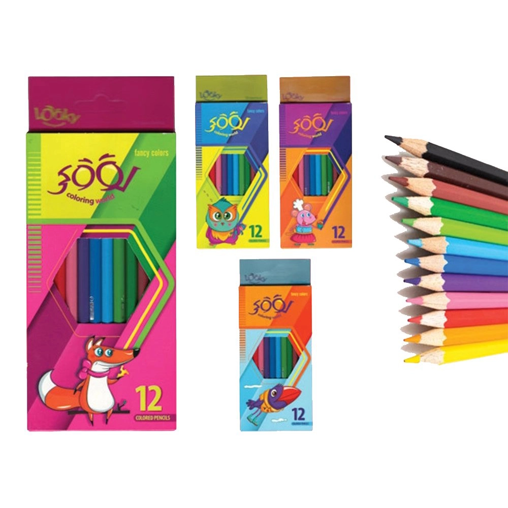 مداد رنگی 12 رنگ لوکی Looky - Image 3