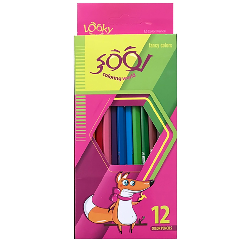 مداد رنگی دوازده رنگ لوکی