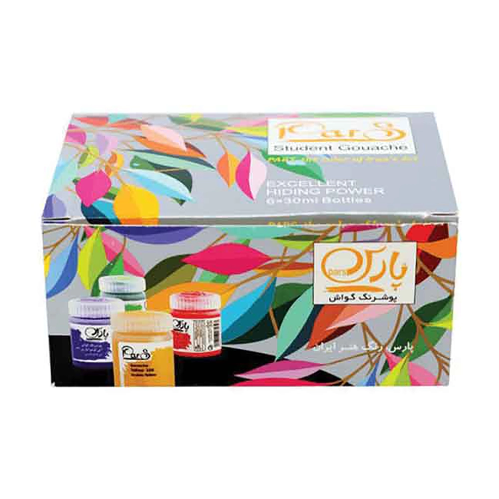 گواش 6 رنگ پارس حجم 30 میلی لیتر کد 0037 - Image 3