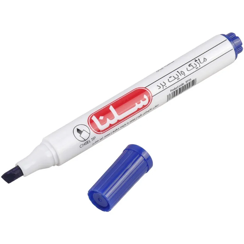 ماژیک وایت برد آبی نوک تخت سلنا مدل SP124 - Image 5