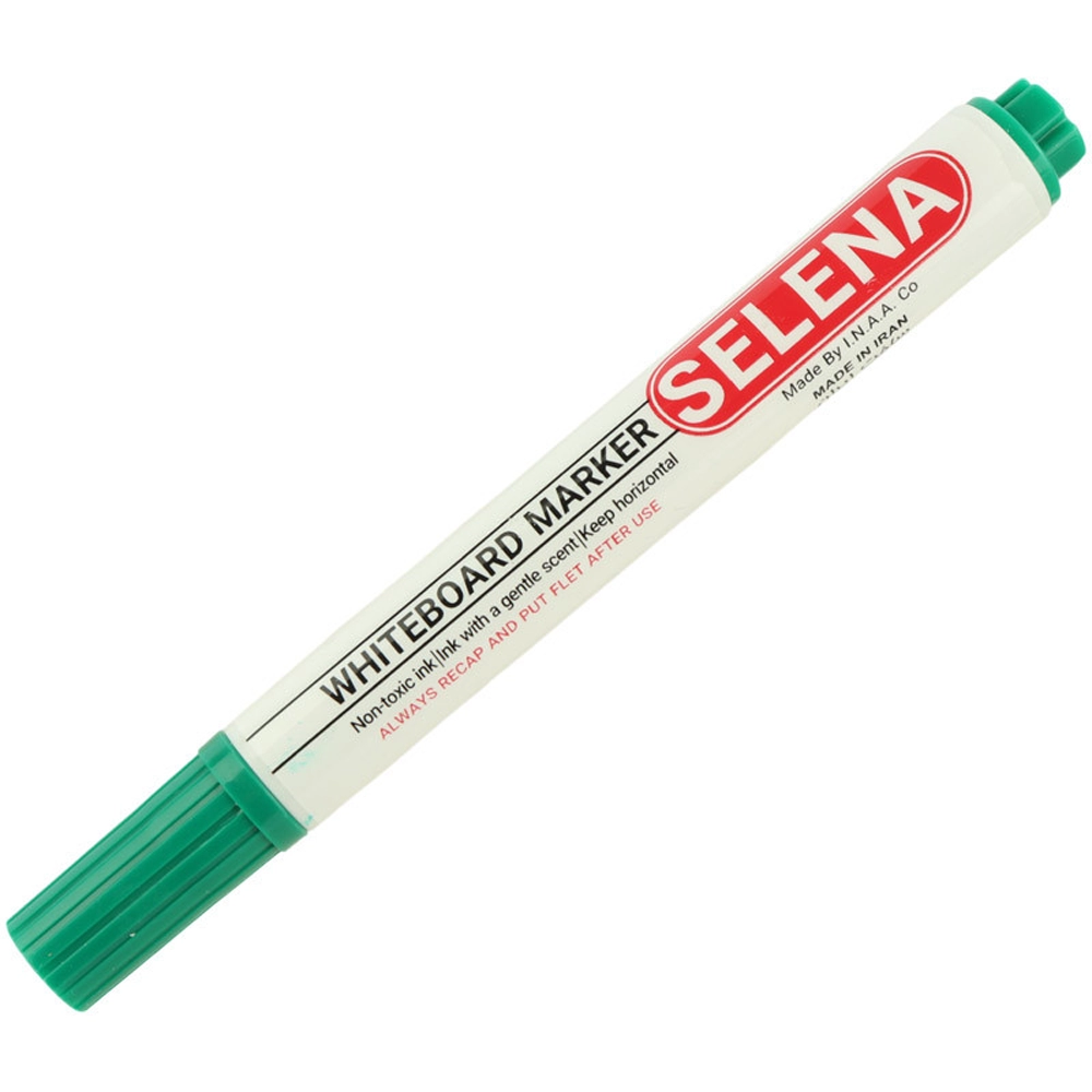 ماژیک وایت برد سبز نوک تخت سلنا مدل SP124 - Image 3