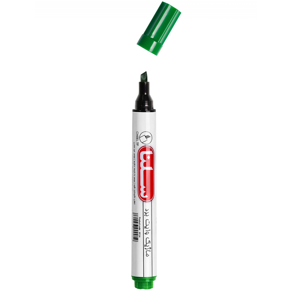 ماژیک وایت برد سبز نوک تخت سلنا مدل SP124 - Image 5