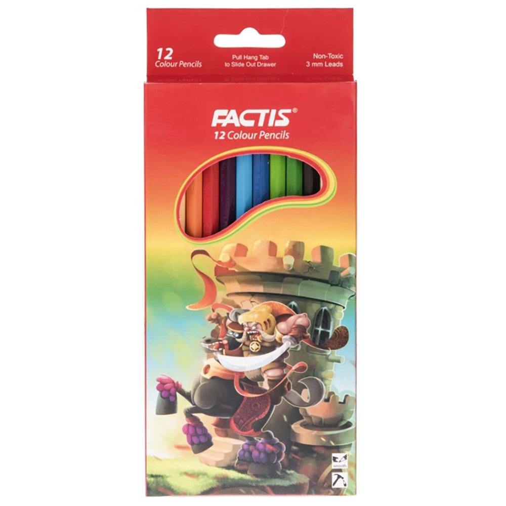 مداد رنگی 12 رنگ فکتیس FACTIS - Image 4
