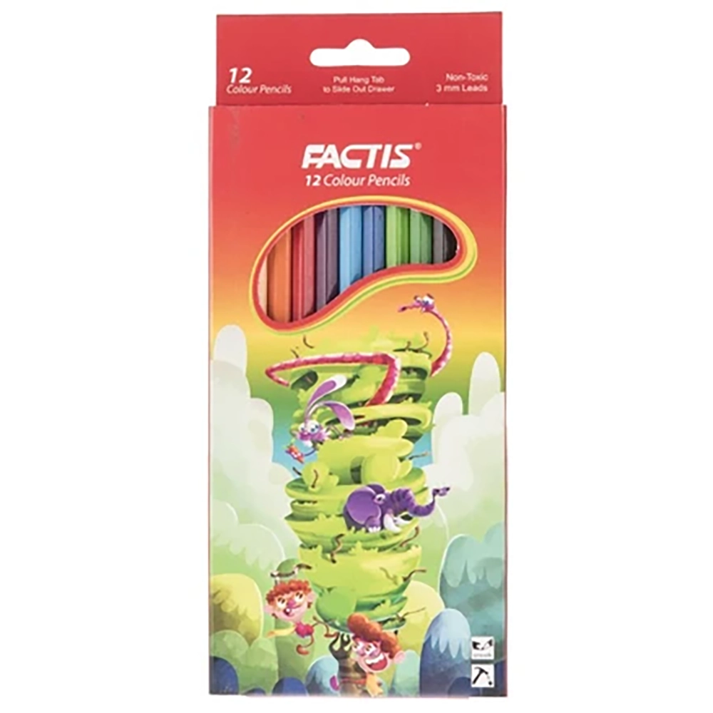مداد رنگی 12 رنگ فکتیس FACTIS - Image 5
