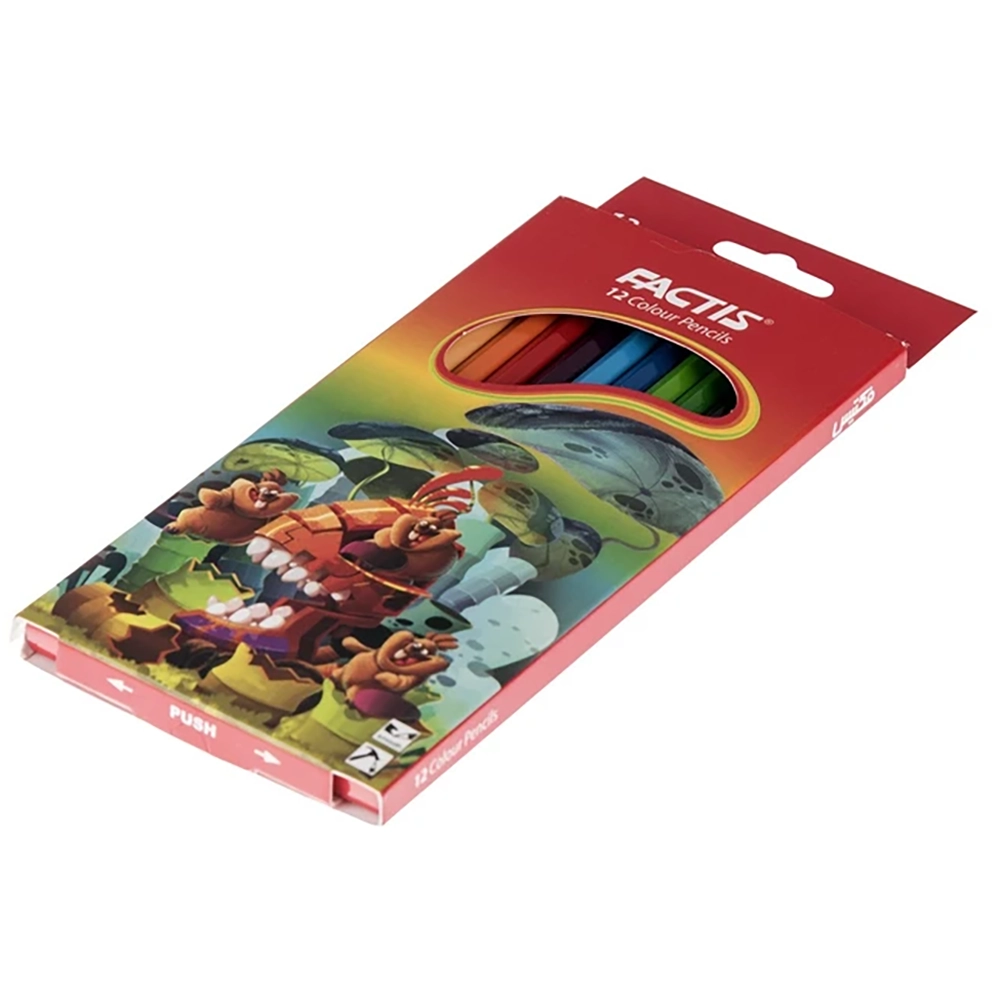 مداد رنگی 12 رنگ فکتیس FACTIS - Image 3