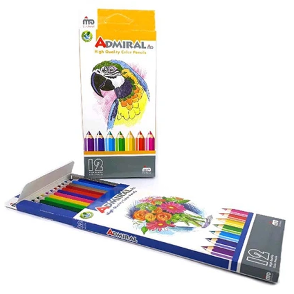 مداد رنگی 12 رنگ آدمیرال مدل Admiral MDF - Image 4