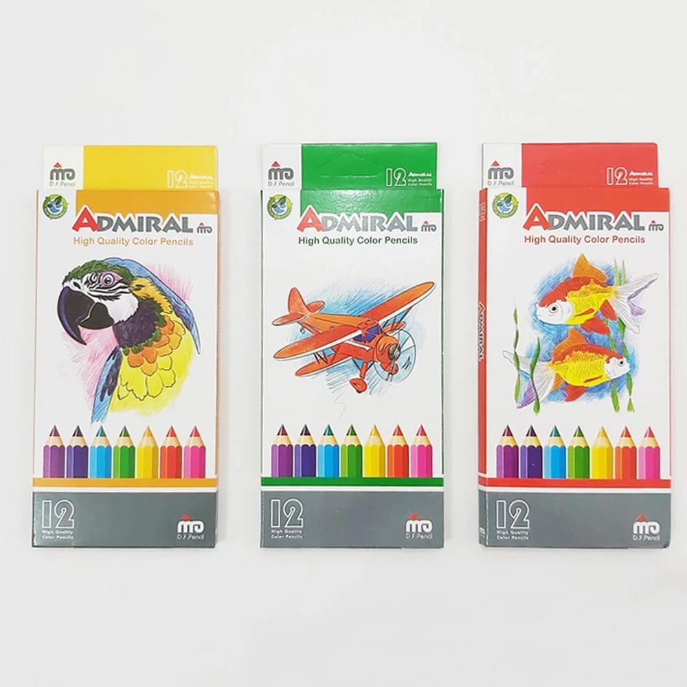 مداد رنگی 12 رنگ آدمیرال مدل Admiral MDF - Image 5