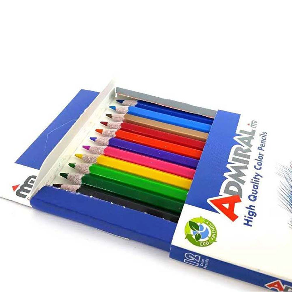 مداد رنگی 12 رنگ آدمیرال مدل Admiral MDF - Image 2