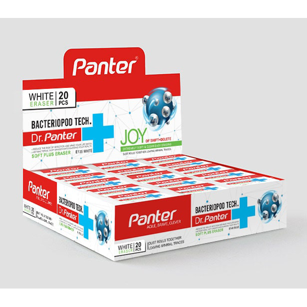 پاک کن پنتر باکتریوپاد بزرگ Soft Plus سفید کد E135 - Image 2