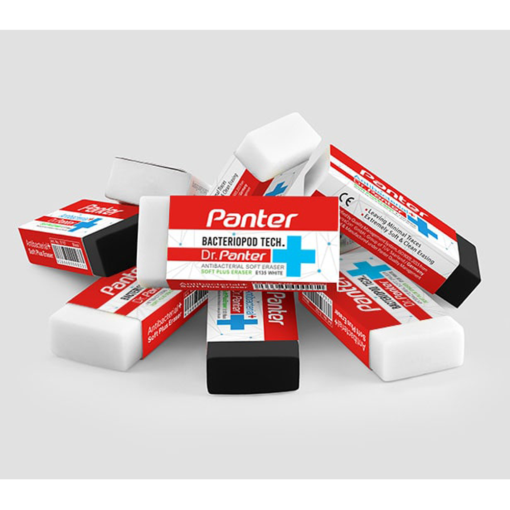 پاک کن پنتر باکتریوپاد بزرگ Soft Plus مشکی کد E137 - Image 3