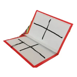 زونکن بنددار بایگانی رویه گلاسه قرمز بسته 10 عددی