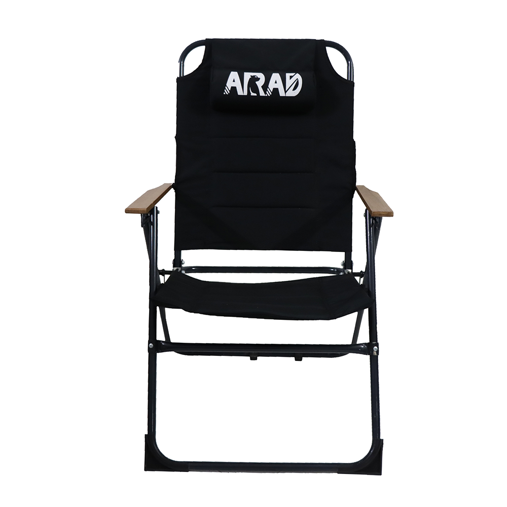 صندلی مبله تاشو 4 حالته آراد مدل کامفورت دسته چوبی - Image 5