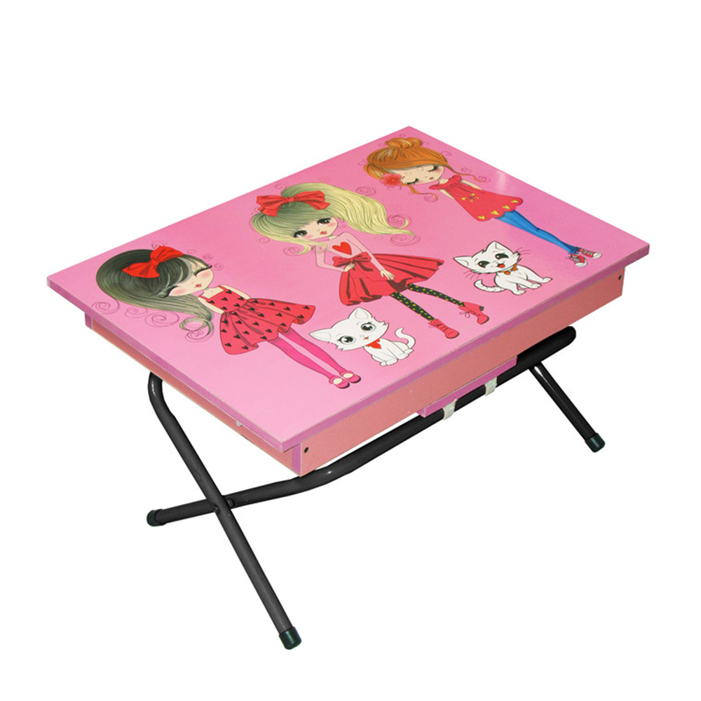 میز تحریر پایه کوتاه فانتزی طرح دختر چکمه پوش - Image 2