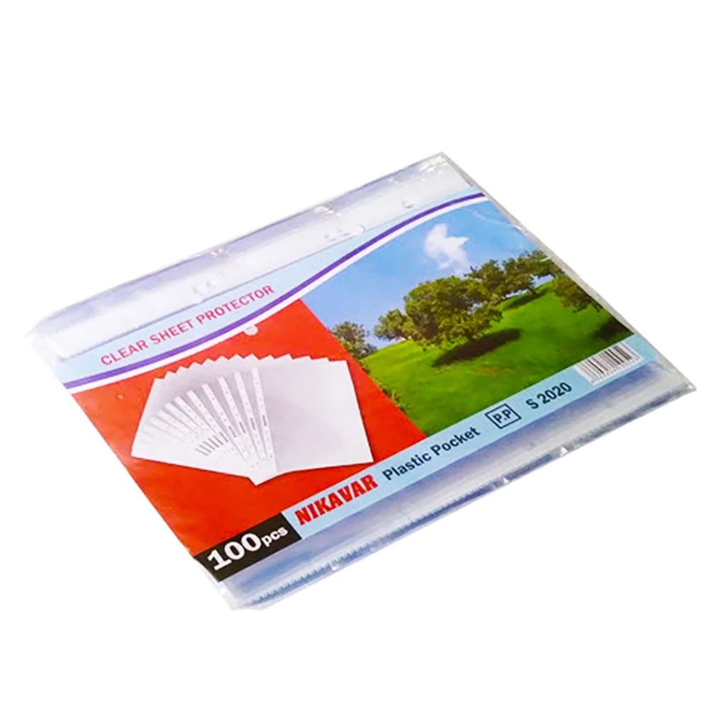 کاور پلاستیکی کاغذ A5 ضخامت 7.5 میکرون نیک آور بسته 100 عددی - Image 2