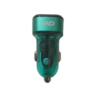 شارژر فندکی کریستالی ام دی MD مدل MC-70 رنگ سبز