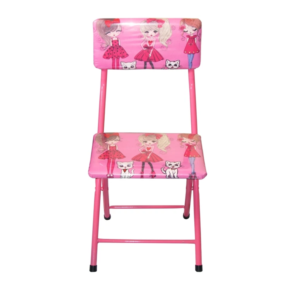 میزوصندلی تاشو باکسدار طرح دختر چکمه پوش - Image 4
