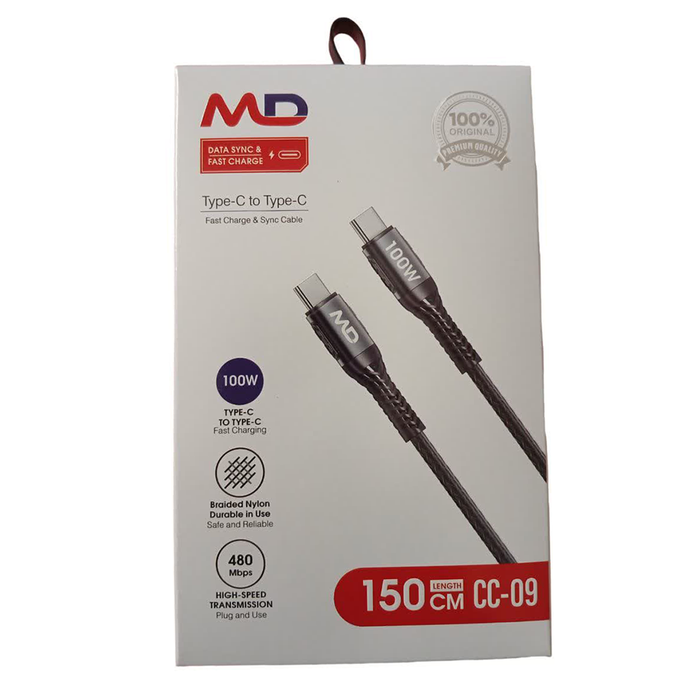 کابل شارژر موبایل ام دی MD مدل MD-CC09 - Image 4