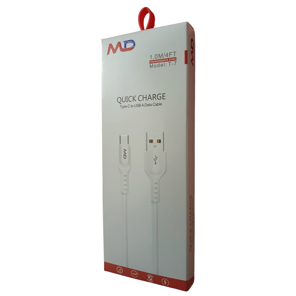 کابل شارژر موبایل ام دی MD مدل MD-T7 - Image 3
