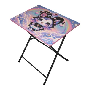 میز و صندلی تحریر تاشو فانتزی طرح کرومی